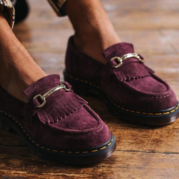NWOB Dr. Martens Adrian Snaffle Suede Loafers - Picture 1 of 7